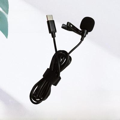 Type-C Collar Microphone for Mobile Live Broadcast, Recording, Interviews, and Karaoke