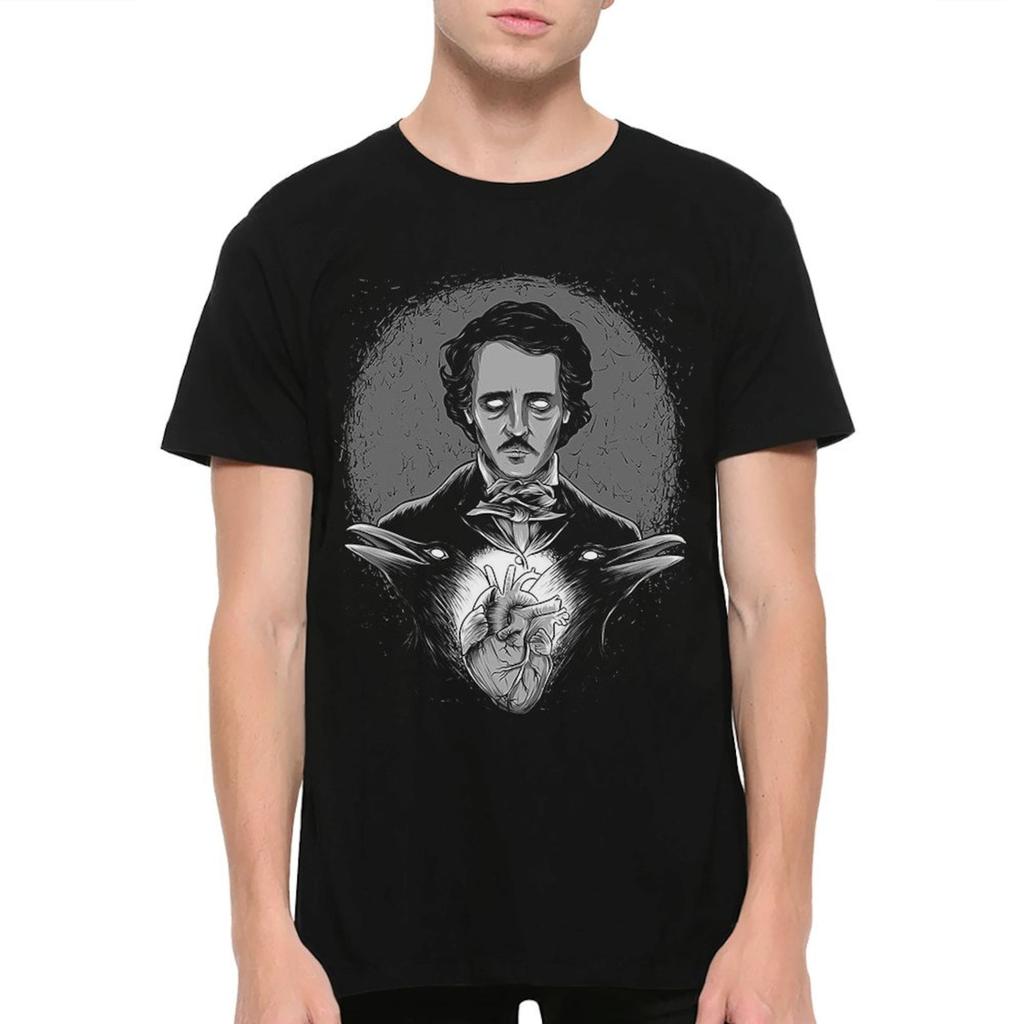 Edgar Allan Poe Dark Men's T-Shirt / 100% Cotton Tee / Men's Women's All Sizes (yw-148)