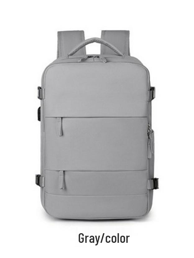 

Рюкзак большой вместимости 40*20*25: Водонепроницаемый, Двуплечный, Отделение для сухого/мокрого, Ручная кладь 40x20x25 cm серый