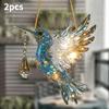 Two-dimensional plane2Two-dimensional Flat Sunlight Capturing Decorative Refraction Device with Colorful Light Rays, Exquisite and Compact Black