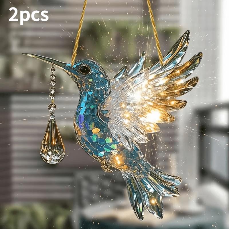 Two-dimensional plane2Two-dimensional Flat Sunlight Capturing Decorative Refraction Device with Colorful Light Rays, Exquisite and Compact Black