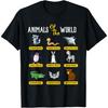 Dieren van de Wereld T-shirt Grappig Dier Echte Namen shirt