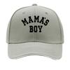 Mamas Boy Bold Black Sports Typography Sandwich Baseball Cap Unisex Women Sun Cap Outdoor Workouts Hat