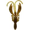 Glory Fish Mimic Bass Worm Hog Green Pumpkin Bass Lure LU-012 4-inch