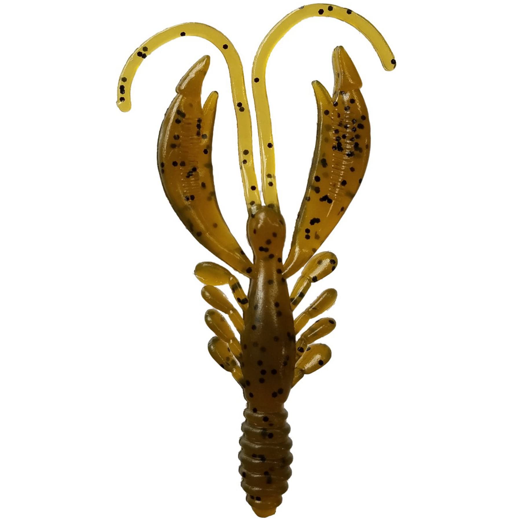 Glory Fish Mimic Bass Worm Hog Green Pumpkin Bass Lure LU-012 4-inch