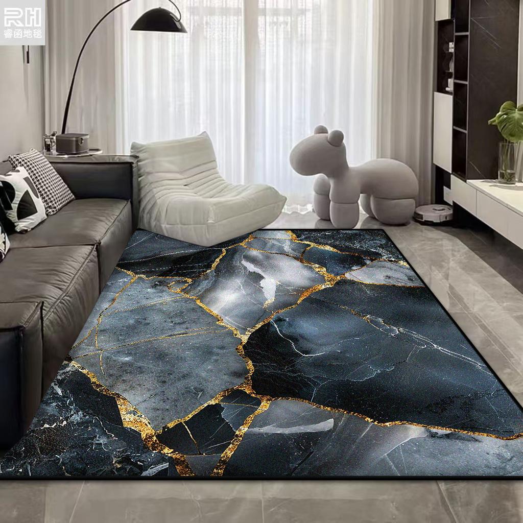 Modern Nordic Big Living Room Rug Home Decoration Luxury Short Velvet Carpet Bedroom Washable Customizable Floor Mat Gaming Room