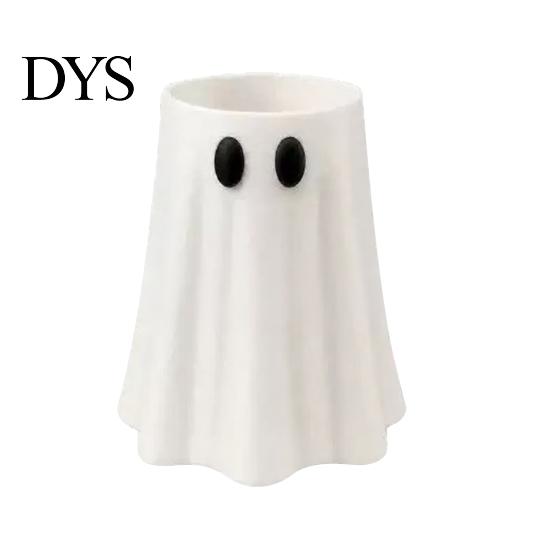 Spooky Jar Cooler Halloween Ghost Can Holder, Figurine Drink Reusable Flexible Holder Sleeve, for Party Slim Standard And Tall Cans Insulated Sleeve