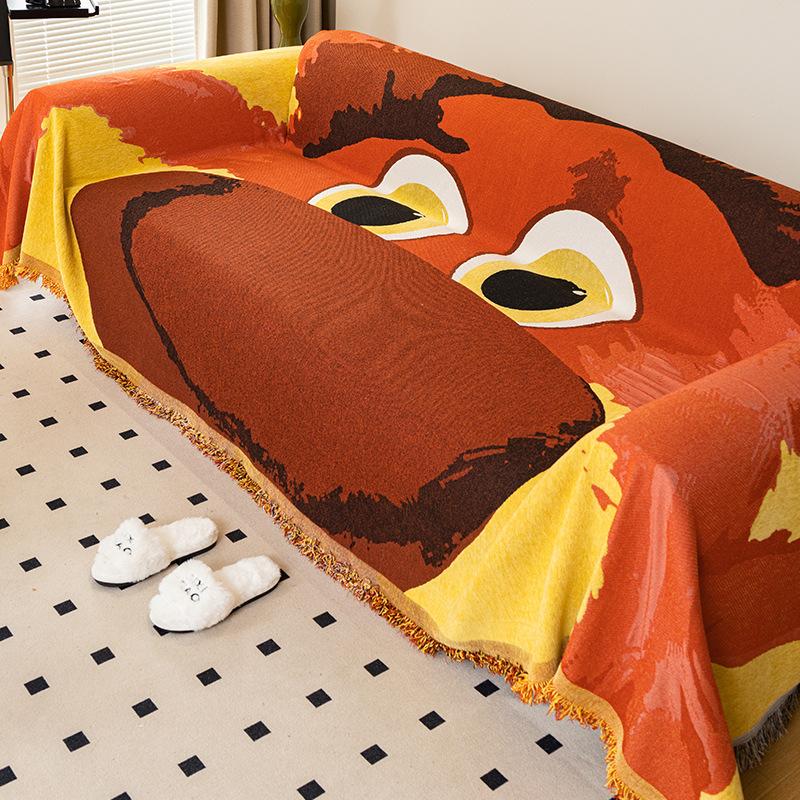 

Полотенце для дивана из синели с рисунком, защита от кошачьих царапин, универсальная четырехсезонная диванная подушка, универсальное полное покрытие, пылезащитное одеяло 180*130cm