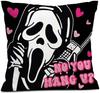 Halloween Party Decoration Cushion Cover Horror Grimace Cushion Cover Suitable For Family Living Room Sofa Room Decoration