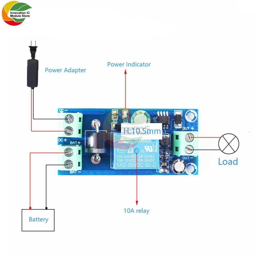 Automatic Power Failure Battery UPS Controller Board DC5V-48V Emergency Automatic Transfer Module