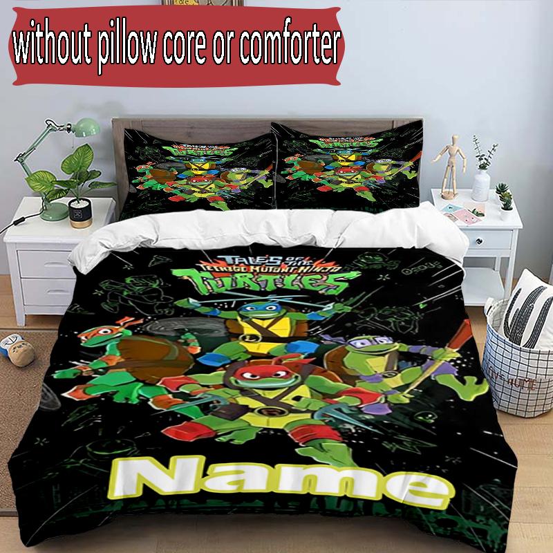 3-teiliges Bettbezug-Set (1 * Bettbezug + 2 * Kissenbezug, ohne Kern), Benutzerdefiniertes Namens-Gamer-Muster Bettwäscheset, Schlafzimmer-Dekoration Geschenk für Zuhause