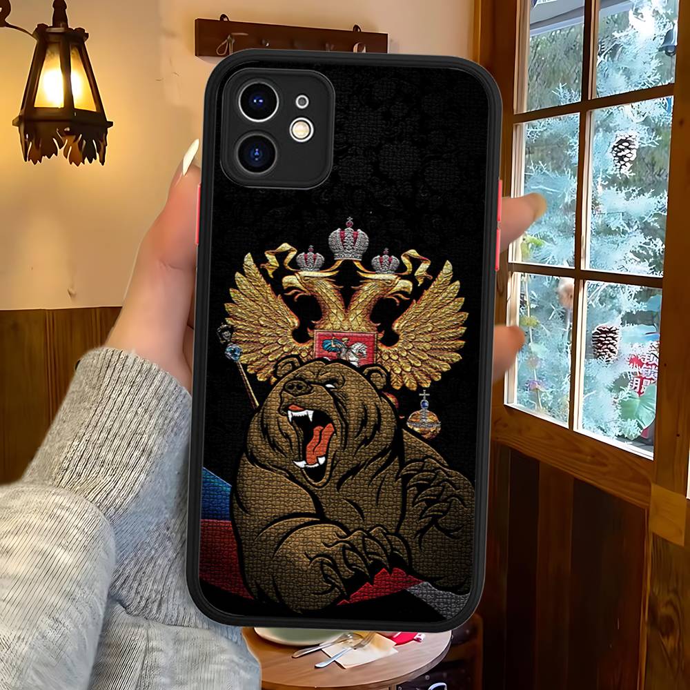 Popular Flag Of Russia For IPhone Air 16 15 14 Plus 13 12 11 Pro Max Matte Cover Jelly Shockproof Phone Case