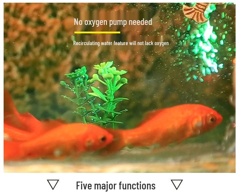 Rockery Circulating Water Fish Tank for Living Room - Small/Medium Aquariums & Desktop Goldfish Tank
