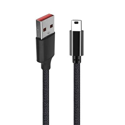 Fast Speed Mini USB Cable Braided USB 2.0 To Mini USB Cable Corrosion Resistant USB Cable for External Hard Drives 