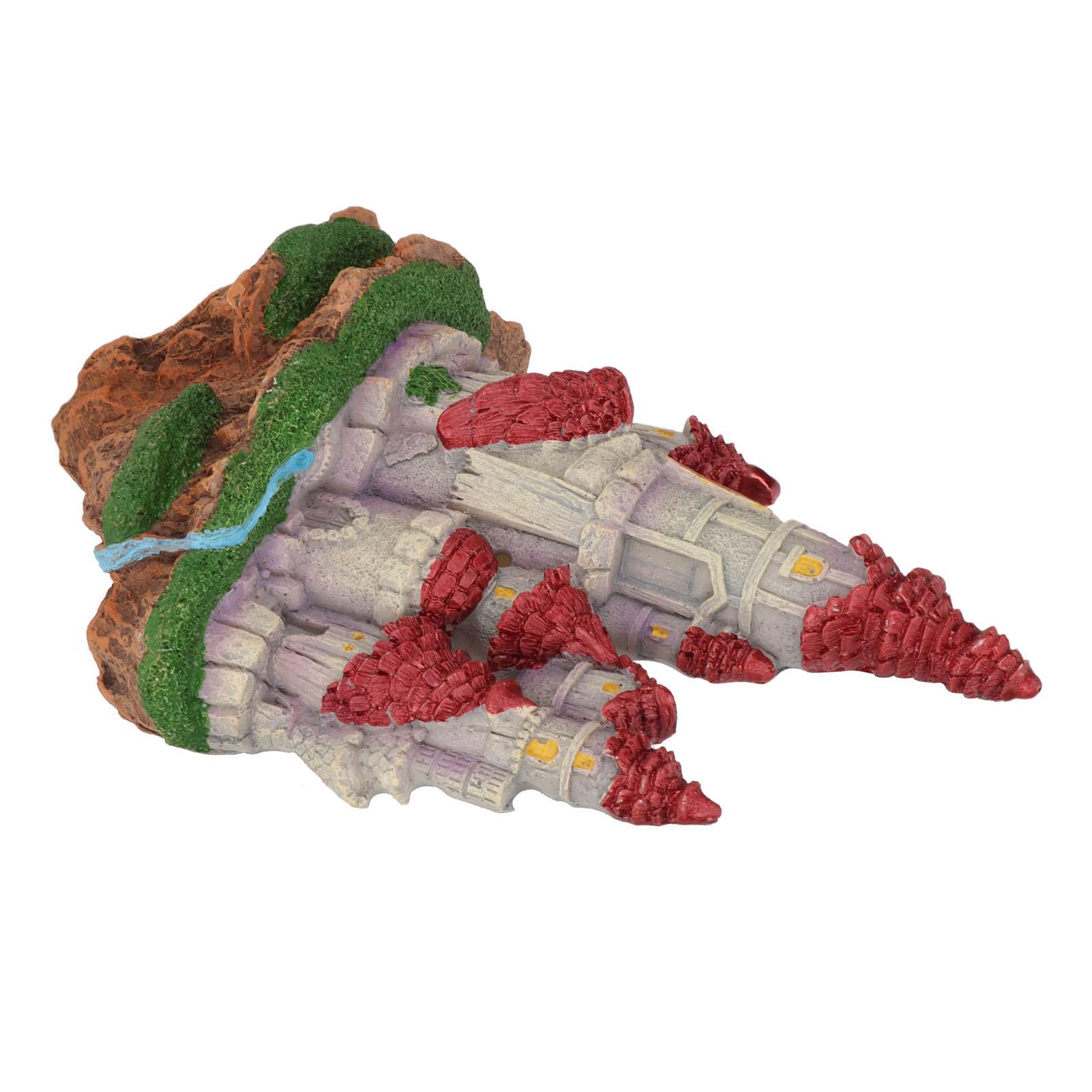 

Simulation Castle Aquarium Decoration Bright Colors Fish Tank Resin Castle with Suction Cup for Freshwater and Sea Water