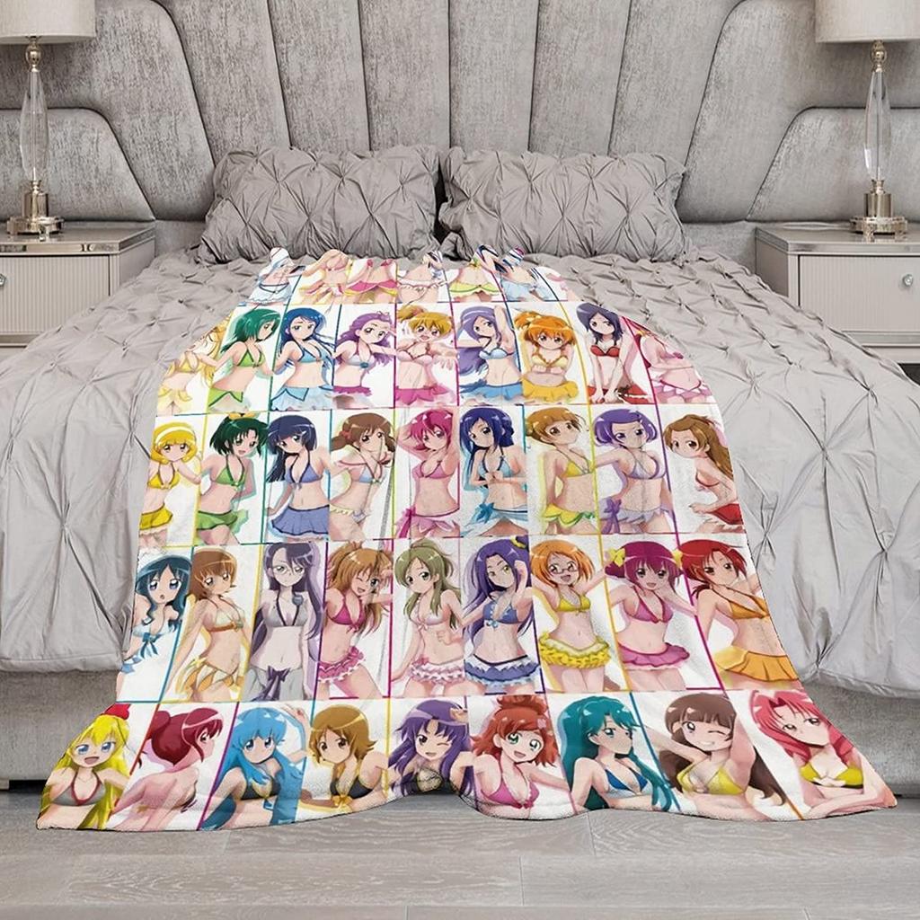 PreCure Flannel Fluffy and Stylish Blanket, All Season, Washable, Cold Weather Protection, Cute, 80"x60