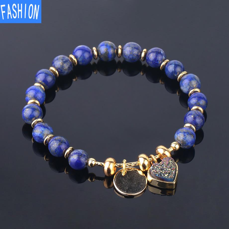 

Натуральный хрустальный бутон, хрустальный кластер, подвеска «Любовь», натуральный кварцевый жемчуг, браслеты для женщин Lapis