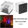 Waterproof Solar Ice Brick Garden Lights - Outdoor Glass Deck & In-Ground Lights