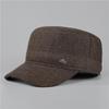 Winter New Hat Men's Flat Top Hat Autumn Fleece Thickened Ear Protector Baseball Cap