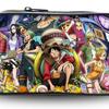 Large Capacity Luffy Pencil Case - Cartoon Stationery Bag for Boys