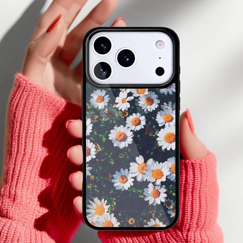 

Пион Подсолнух Роза Ромашка Растения Цветок Чехол для Телефона для iPhone 17 Air 16e 15 14 13 Pro Max Задняя Крышка для 12 11 Pro Coque iPhone 11 Pro Max