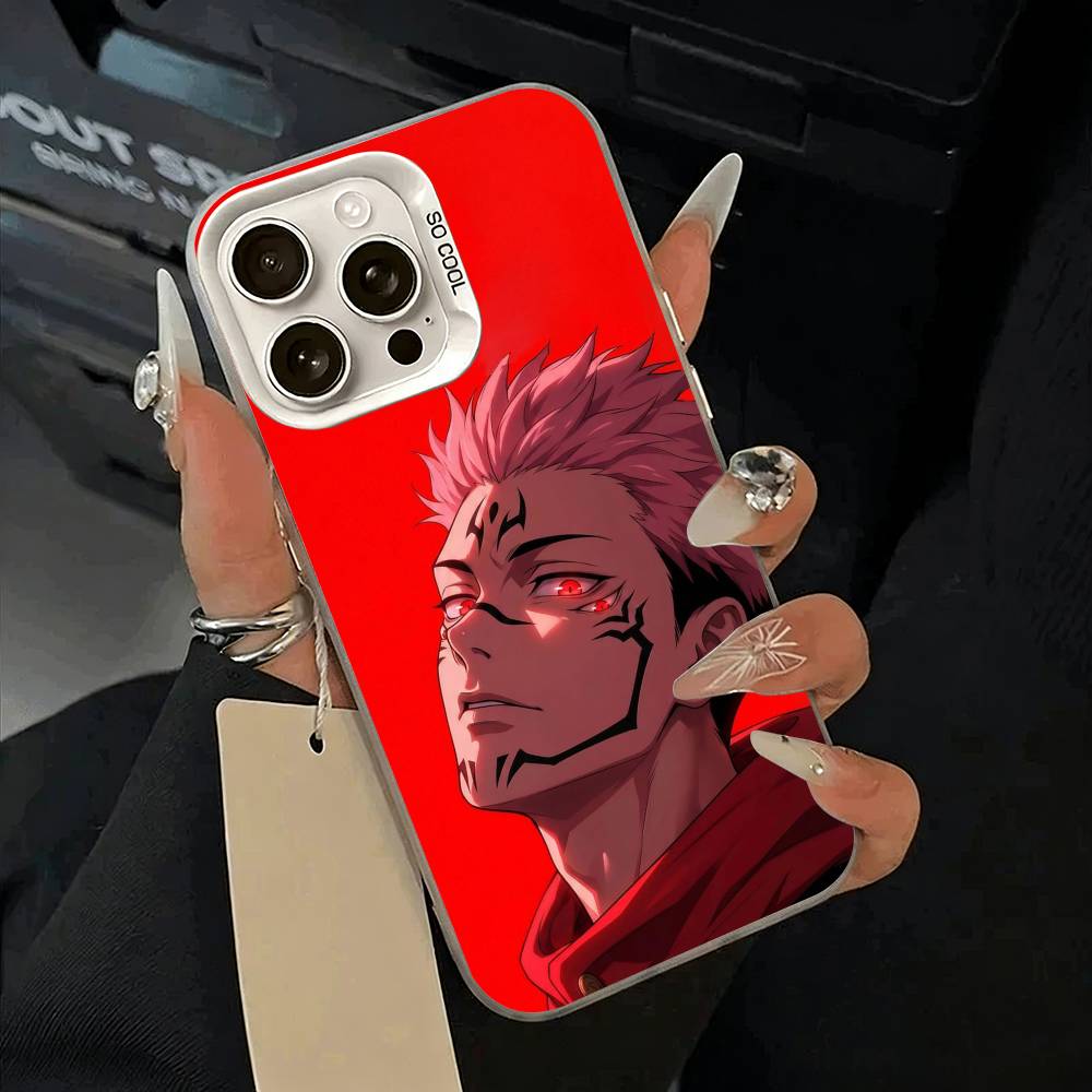 

Anime main characters-Yuji Itadori Phone Case For iPhone 17,16,15,14,13,12,11 Plus,Pro Max,XS,white silver phone case iPhone15