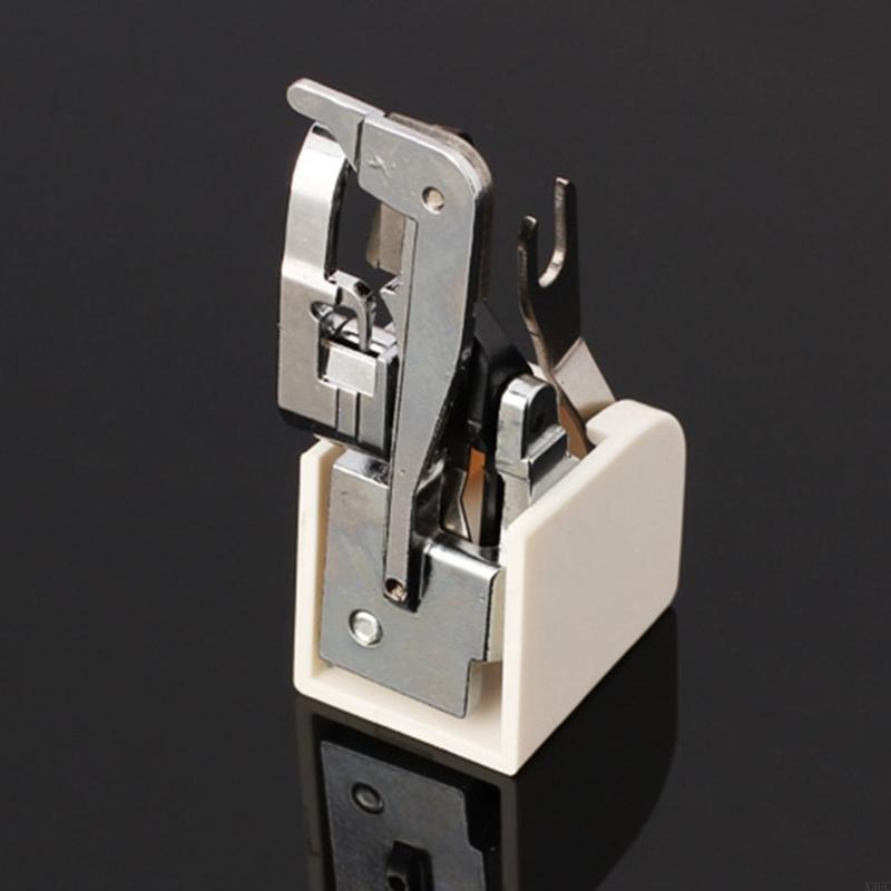 Sewing Machine Foot Overlock Presser Attachment Side Cutter Attachment Presser for Neatly Stitching Trimming Sewing Task X3UC CN