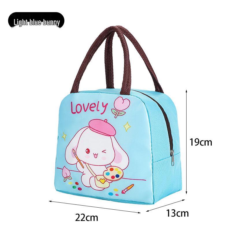 Cute Insulated Bento Bag: Cartoon Lunch Box for Kids and Office