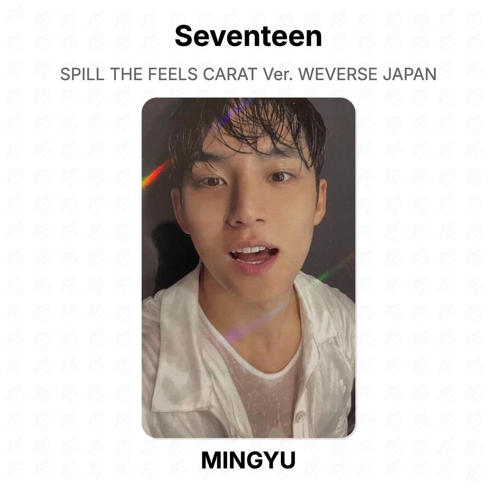 Seventeen SPILL THE FEELS CARAT Ver. WEVERSE JAPAN Official Photocard