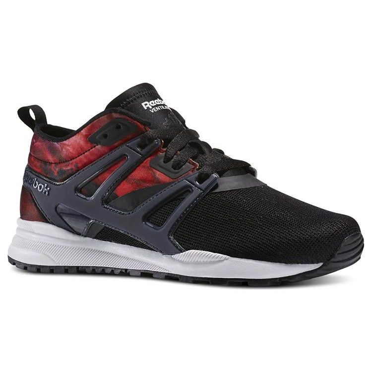 Reebok Ventilator Supreme Versatile Casual Breathable Low-Top Running Shoes Unisex sneaker Black V62490