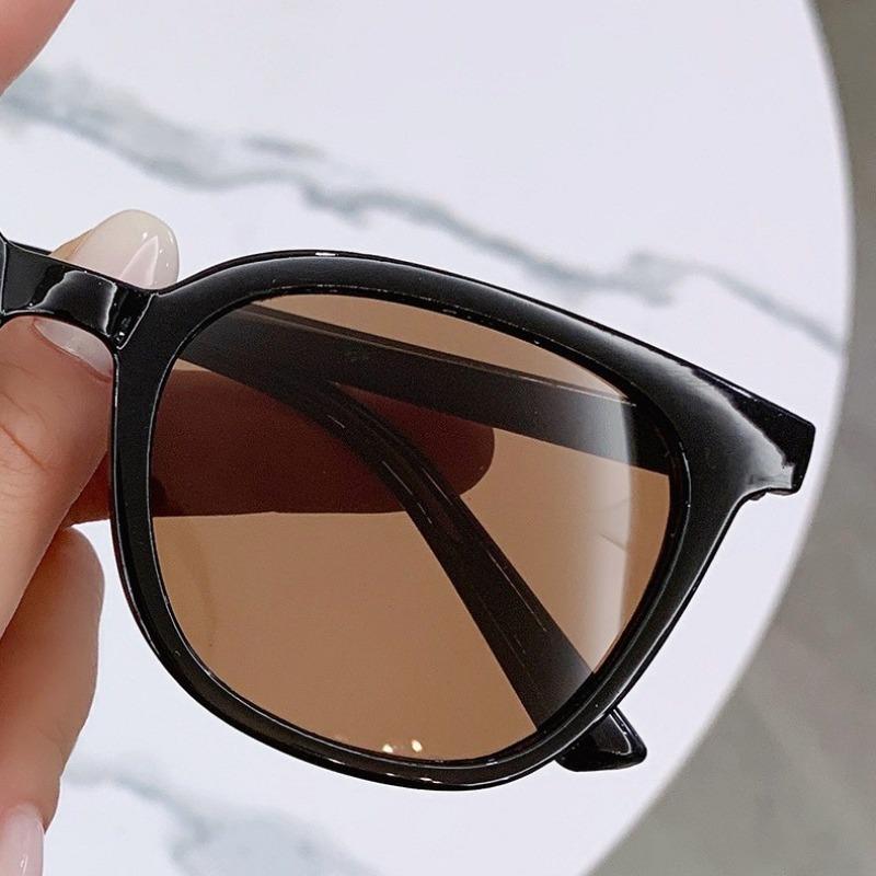 10pcs Sunglasses Men's Retro Glasses Big Face High-Profile Figure Orange Trendy Hip Hop Sunglasses Women's Korean Sunglasses