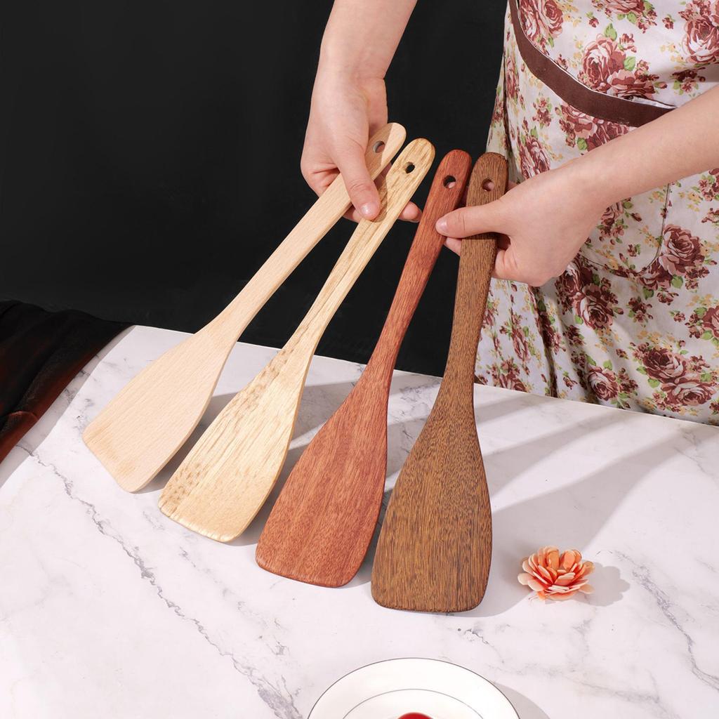 Senlan Non-Stick High-Temperature Resistant Kitchen Frying Spatula with Long Handle