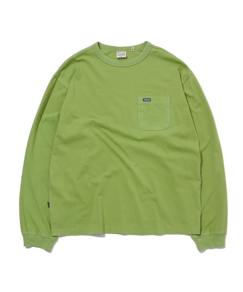 PENFIELD Washed Basic Pocket Long Sleeve T-Shirt Green_Fs1Kt40U