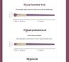 Purple Sweet Potato 9-Piece Makeup Brush Set - Synthetic Fibers for Eyeshadow, Foundation & Powder
