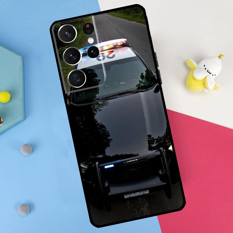 police car Back Case For Samsung Galaxy S26 S25 S24 Ultra S22 S23 Plus S20 S21 FE S10 S25 FE Soft Cover