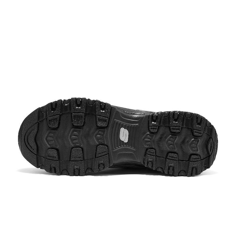 Skechers Women Black Grey Low Top Dad Shoes Breathable Support 150866-BKCC