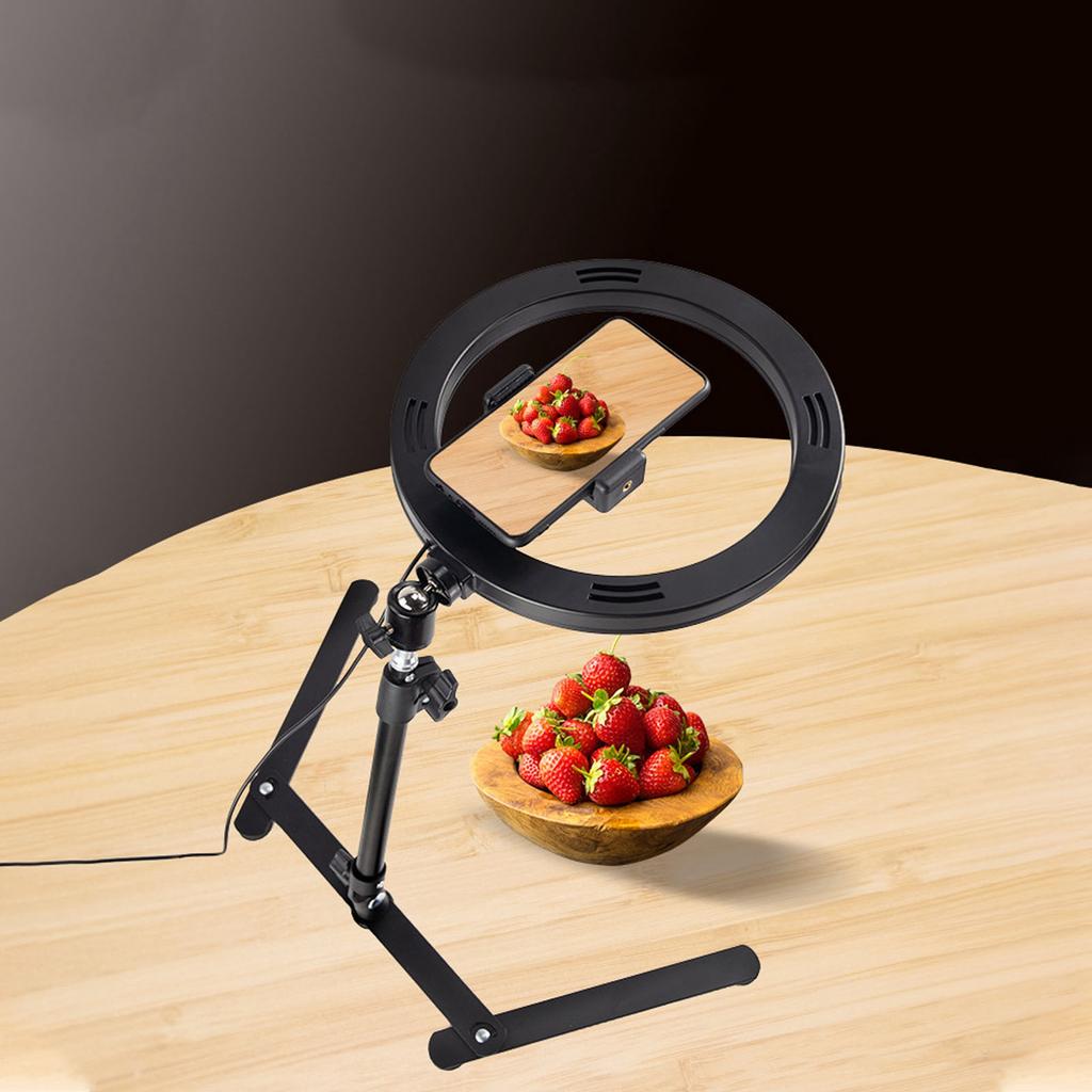 10 Inch Selfie Ring Light with Stand and Phone Holder for Photography Selfie Video Recording Makeup