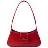 Sweet Bow Shoulder Bag with Zipper Closure Fashion Handbag Retro Everyday Purse Trendy Underarm Bag for Women and Girls