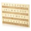 Thickened Braille Alphabet Board Wooden Tactile Letter Number Panel  Blind Children Learning