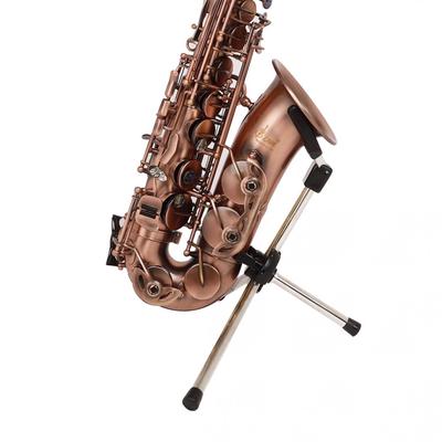 Faltbarer Alt-Tenor-Sopran-Saxophonständer, Saxophon-Stativhalter, Edelstahl, tragbarer Saxophon-Stativhalter