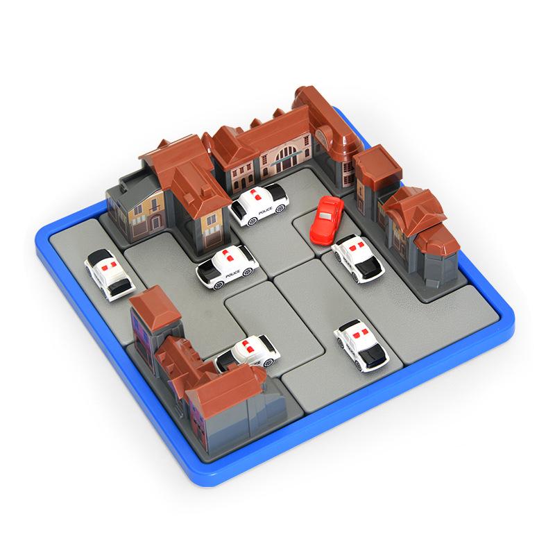 Children'S Puzzle Police Car Urban Confinement Early Education Thinking Logic Parent-Child Interactive Table Games