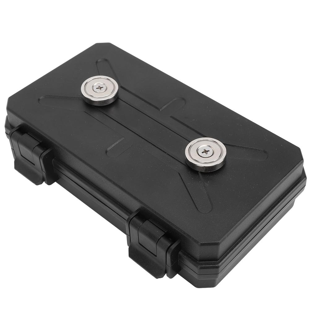 Magnetic Key Box Under Car Concealed Holder Tool Storage Organizer for Security Labels Door and Car Keys 19x12.5x4.7cm