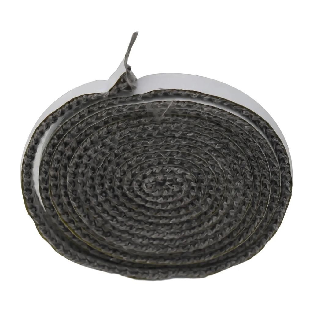 Black Woodburning Stoves Replacement Gasket Rope Black Fiberglass Fireplace Door Sealing Tape 10/15mm Width 2m Length