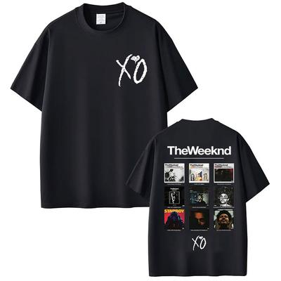 חולצת טי גרפית של הראפר The Weeknd אלבום Xo 2026 לגברים ונשים קיץ כותנה בגדי אופנה קז'ואל צווארון עגול שרוול קצר