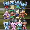 12pcs/set Stitch Scrump Lilo 5-7cm PVC Anime Figure Cartoon Characters Collectible Model Toys for Kids