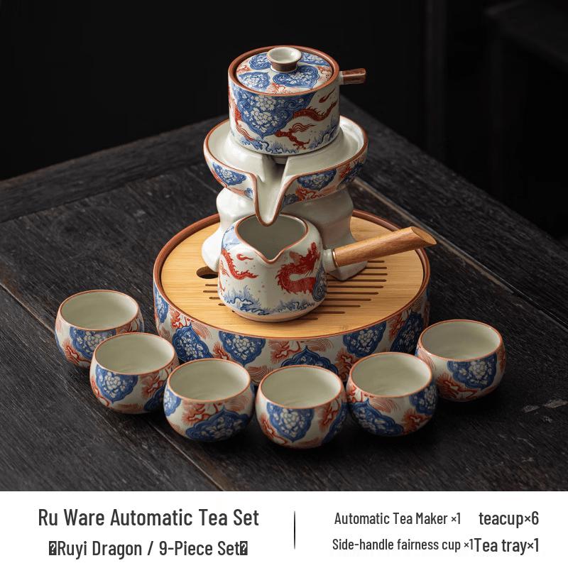 Ruyi Dragon Ceramic Kung Fu Tea Set