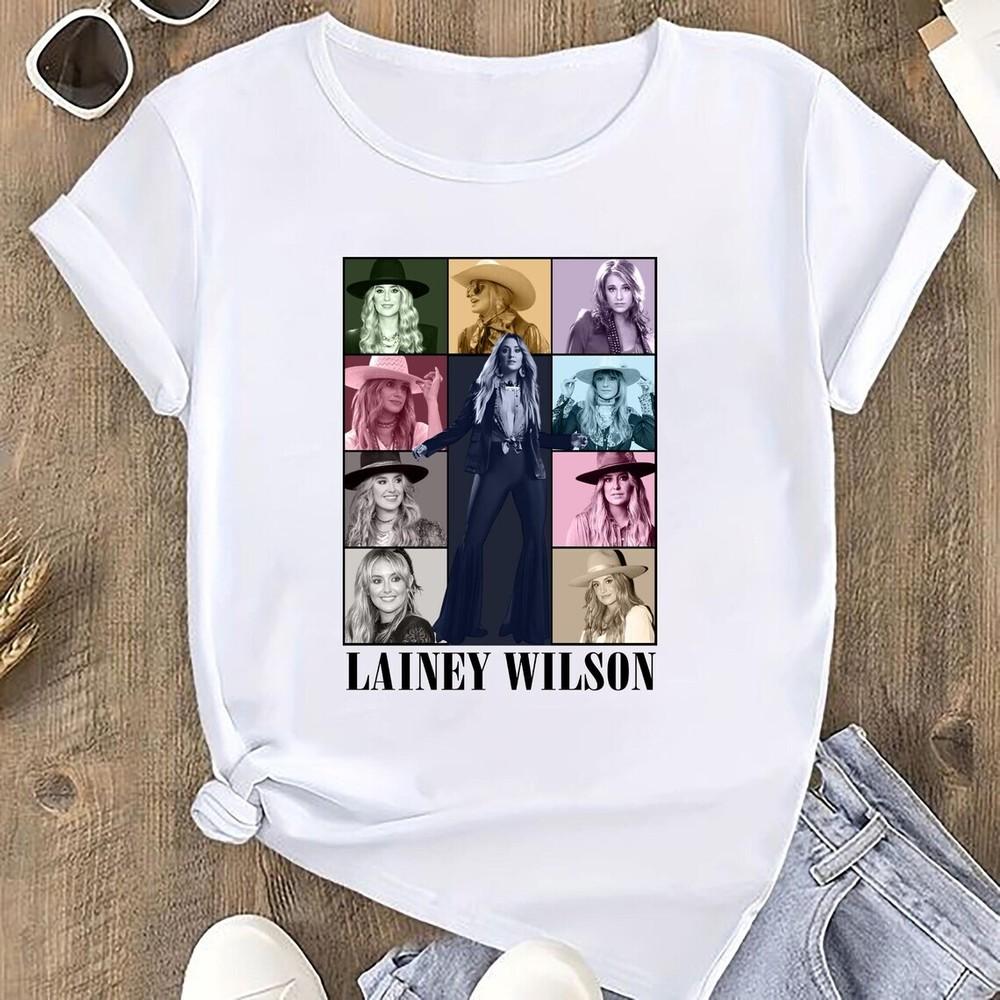 Футболка с туром Lainey Wilson 2025, Графическая футболка Lainey Wilson, Унисекс футболка L