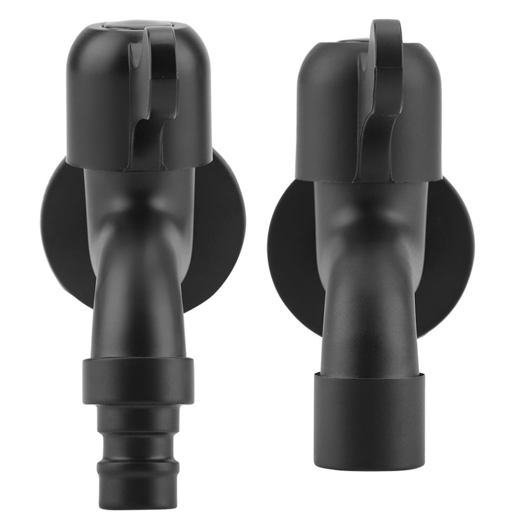 Washing Machine Tap 304 Stainless Steel Black Wall Mount Tap Garden Water Faucet for Bathroom Stainless Steel Faucet