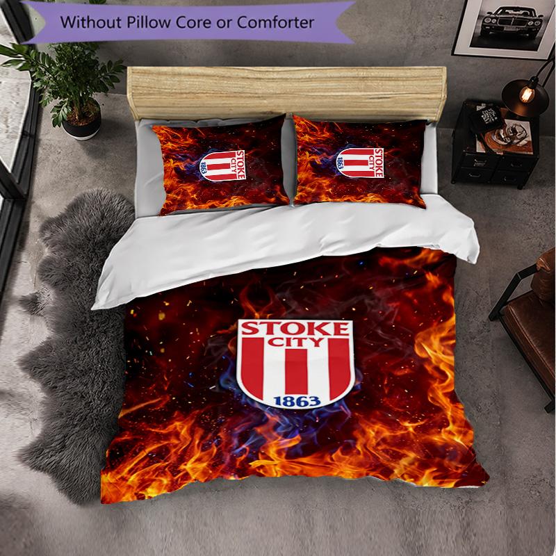 Set Biancheria da Letto Southampton Football 3 Pezzi Morbido Set Copripiumino con Federe Set Decorazione Camera da Letto per la Casa