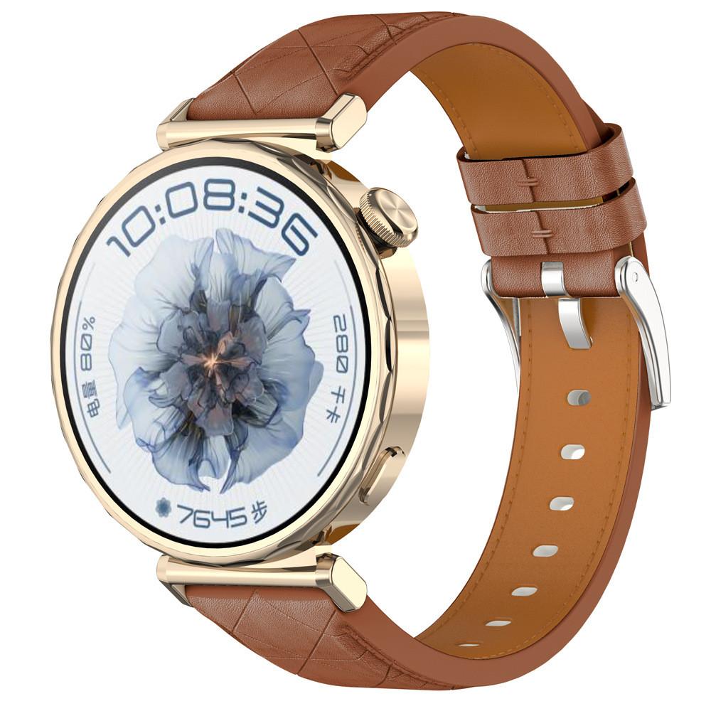 

Шкіряний ремінь 18 мм для Huawei Watch GT5 Pro 42MM GT5 Gt4 41 мм / Garmin Venu 3S 2s Forerunner 265S 255s Браслет Аксесуари 18mm коричневий